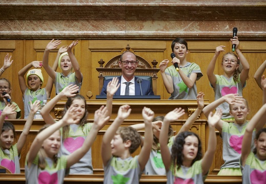 Kindertag im Parlament